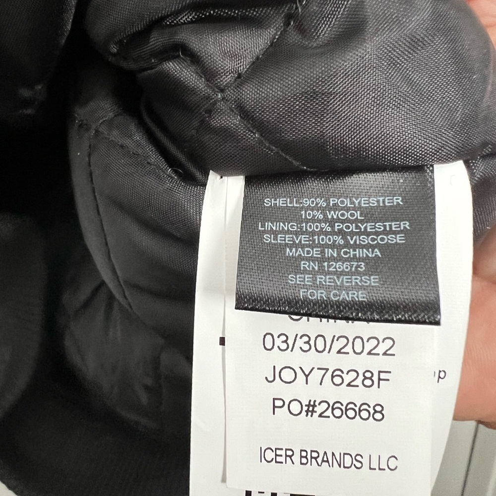 Gray and Black Varsity Style Jacket with LA Rams Logo - Picture 10 of 11